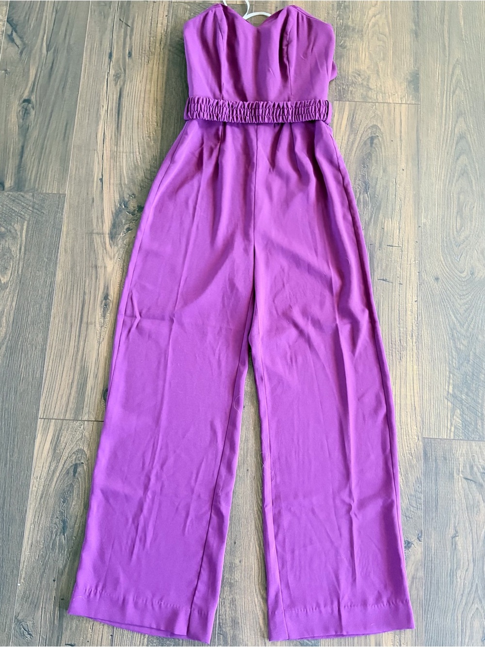Lilly Pulitzer Rosalie Jumpsuit Purple Strapless Wide Leg Size 2 NWOT